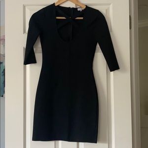 Black bodycon dress
